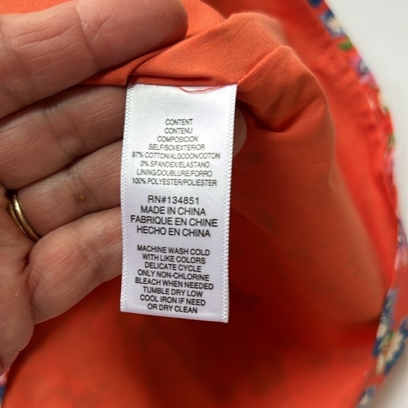 WAYF Red Floral Ditsy Print Puff Sleeve Milkmaid Mini Dress Medium - Picture 4 of 10